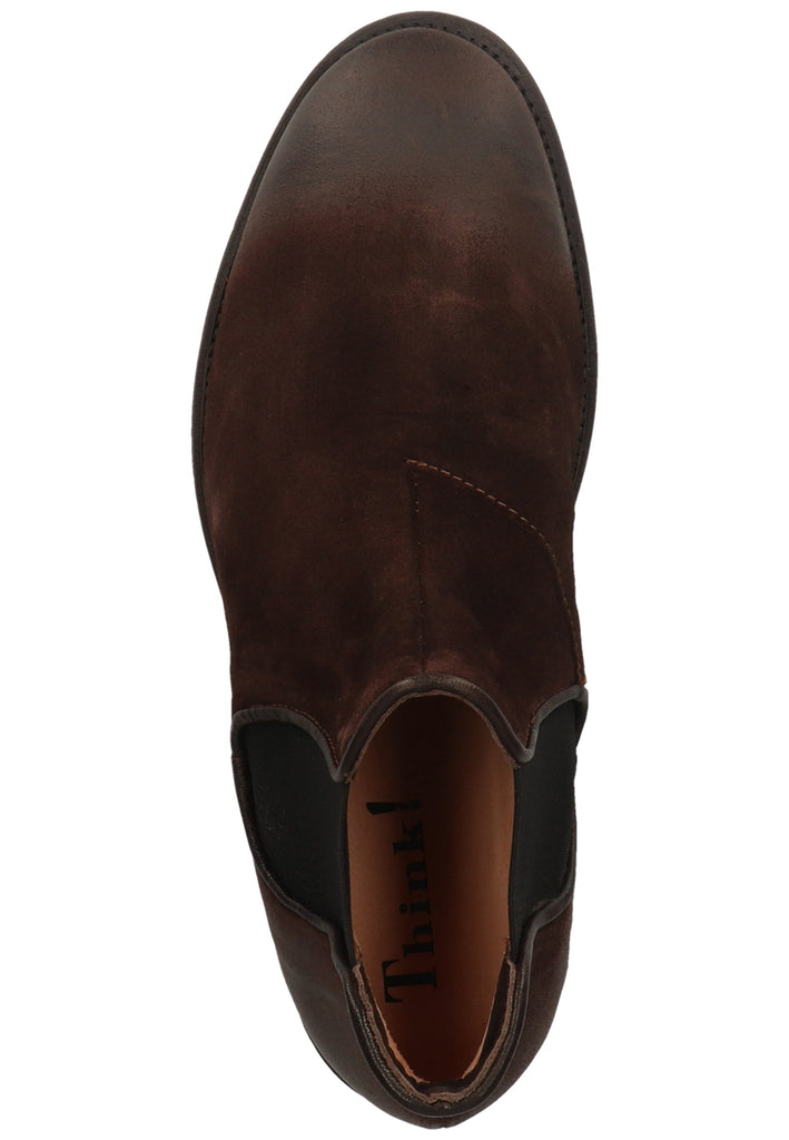 Think! Stiefelette Veloursleder/Textil Mocca