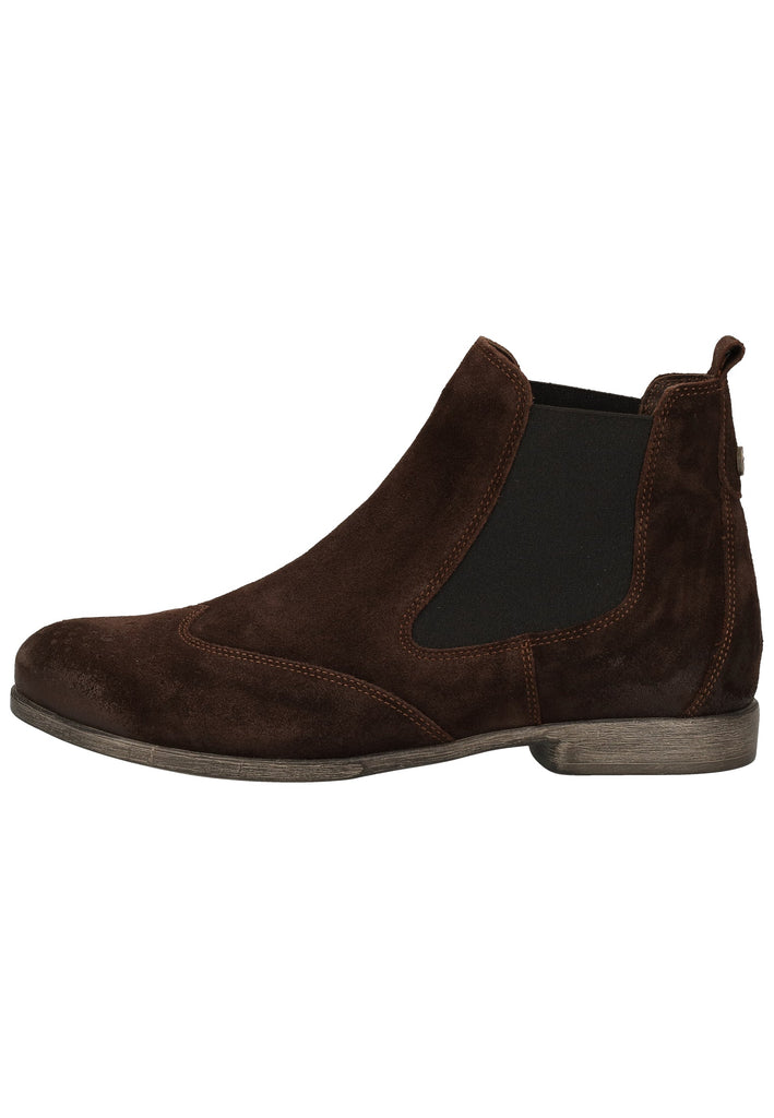 Think! Stiefelette Veloursleder/Textil Mocca