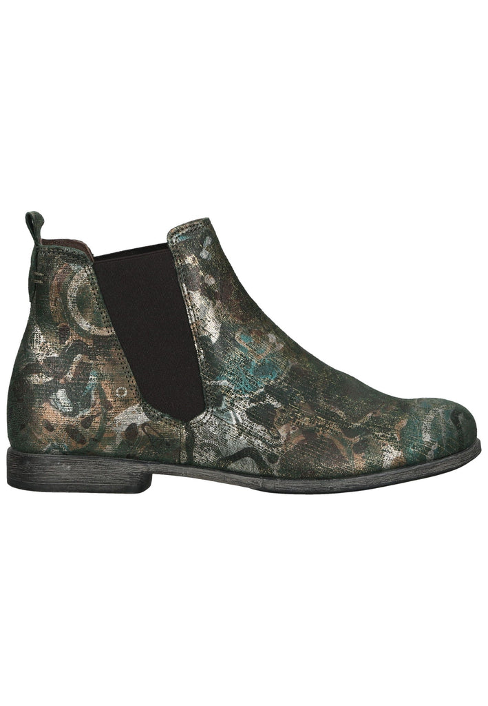 Think! Stiefelette Veloursleder/Textil Olive