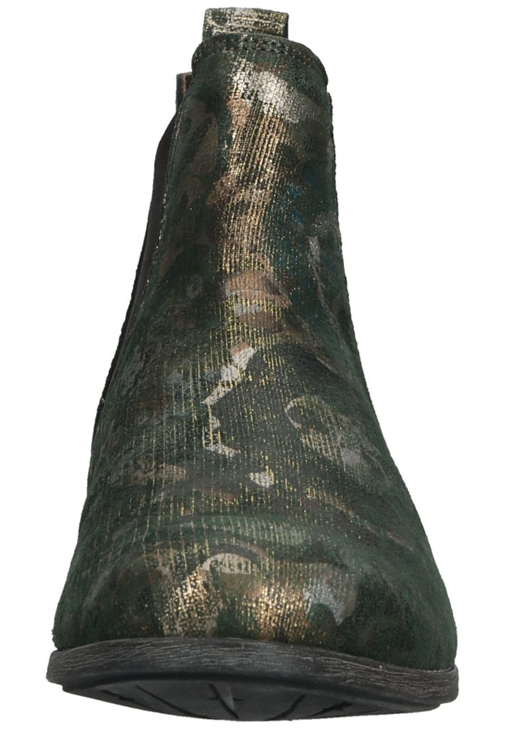 Think! Stiefelette Veloursleder/Textil Olive