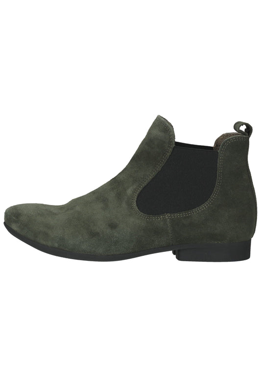 Think! Stiefelette Veloursleder/Textil Olive