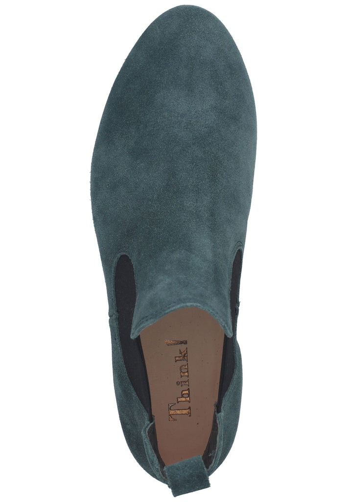 Think! Stiefelette Veloursleder/Textil Petrol