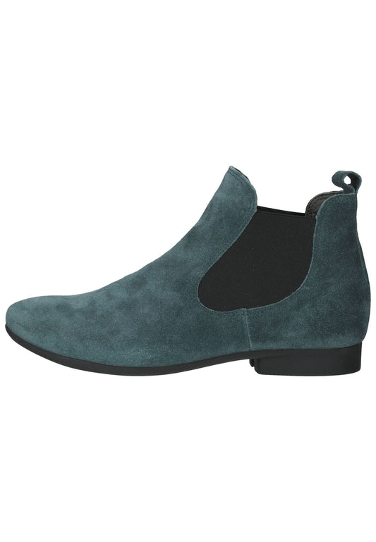 Think! Stiefelette Veloursleder/Textil Petrol