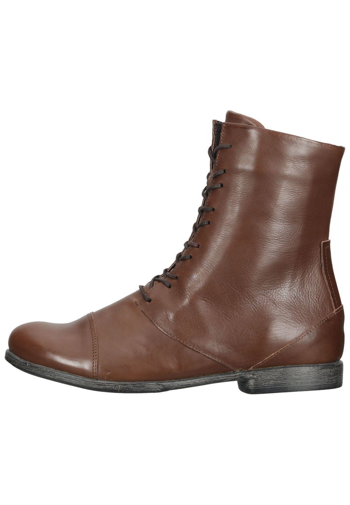 Stiefeletten Think! Stiefelette Glattleder Dunkelbraun