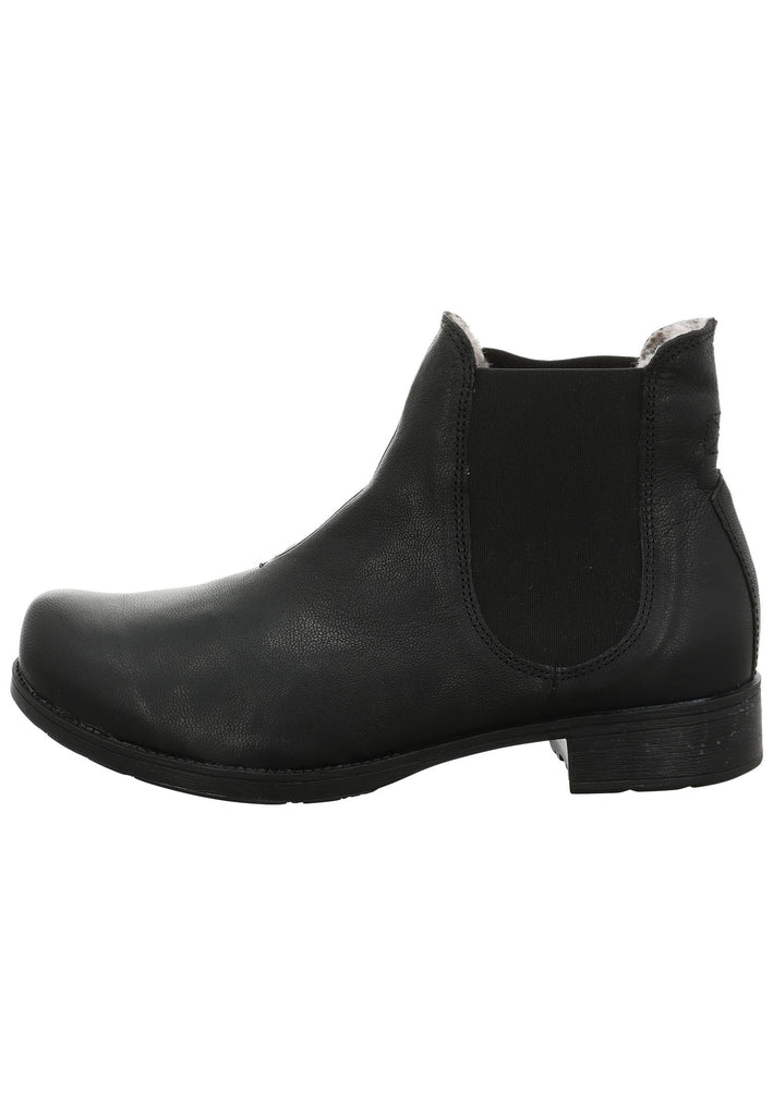 Stiefeletten Think! Stiefelette Leder/Textil Schwarz