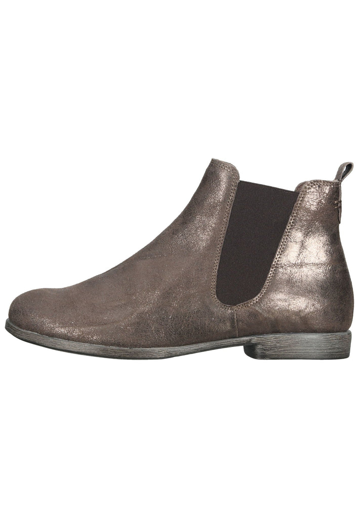Stiefeletten Think! Stiefelette Leder/Textil Taupe