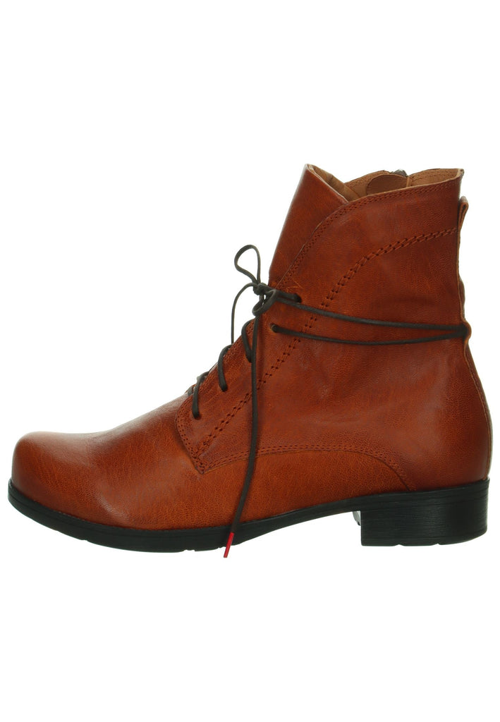 Stiefeletten Think! Stiefelette Nappaleder Kastanie Warmfutter