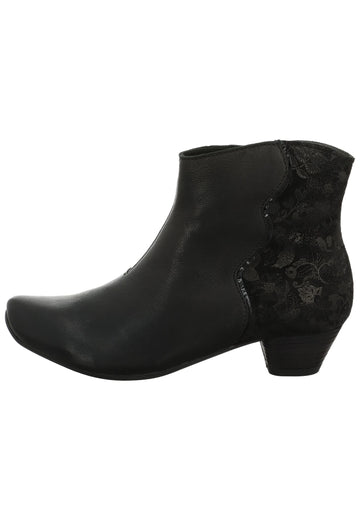 Stiefeletten Think! Stiefelette Nappaleder Schwarz