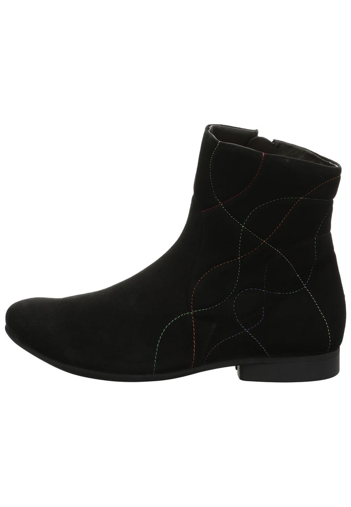 Stiefeletten Think! Stiefelette Veloursleder Schwarz
