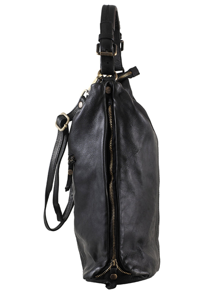 Think! Taschen Leder Schwarz