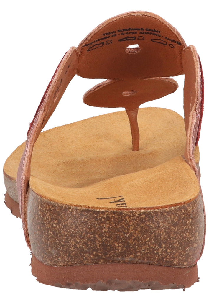 Think! Zehensteg Glattleder Rosa