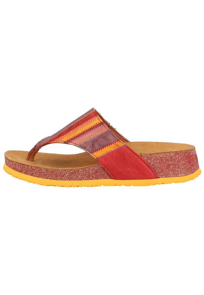 Think! Zehensteg Glattleder Rot