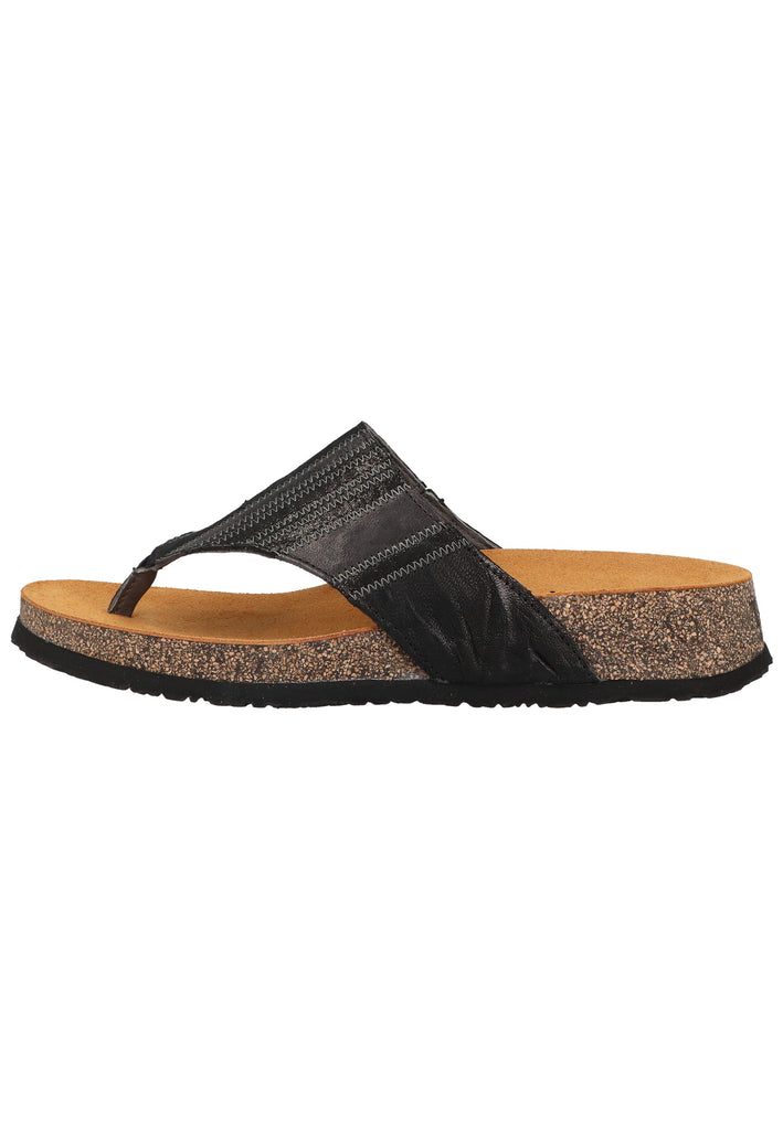 Think! Zehensteg Glattleder Schwarz