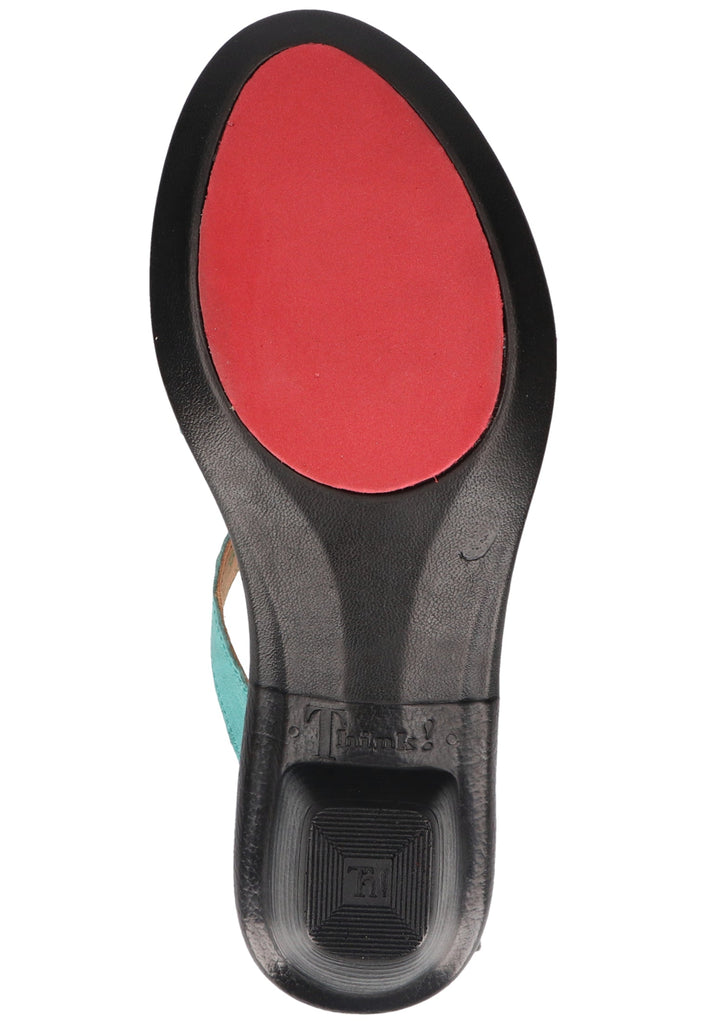 Think! Zehensteg Glattleder Türkis