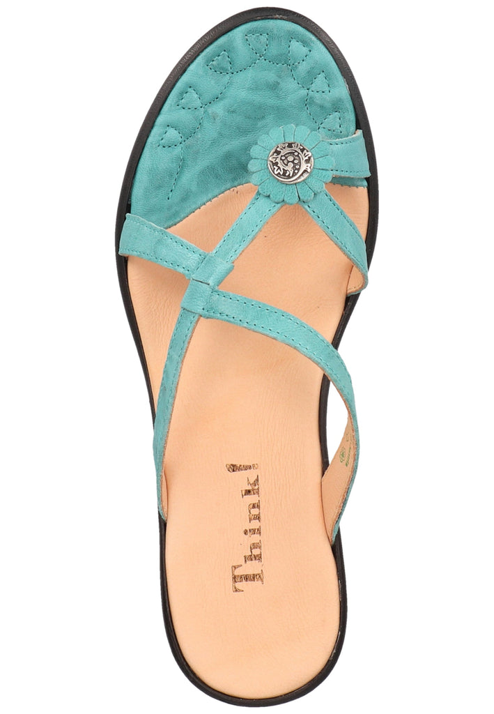 Think! Zehensteg Glattleder Türkis
