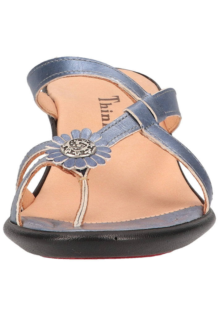 Think! Zehensteg Leder Blau