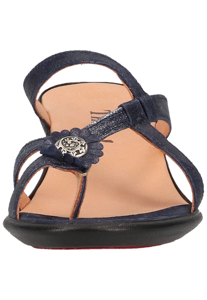 Think! Zehensteg Leder Dunkelblau