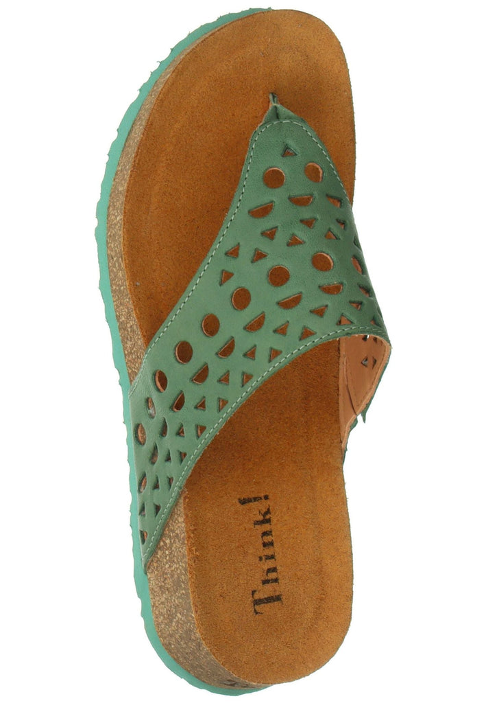 Think! Zehensteg Leder Grün