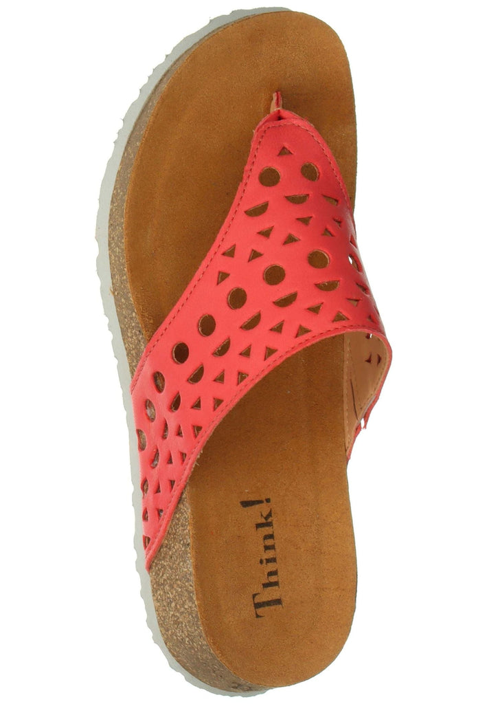 Think! Zehensteg Leder Pink