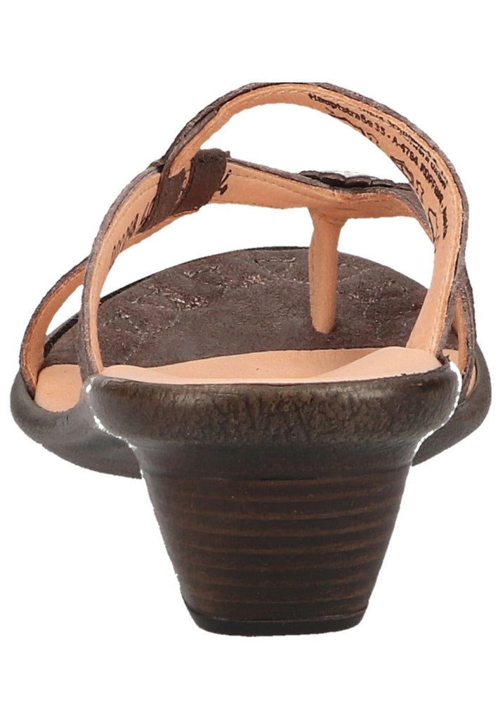 Think! Zehensteg Leder Taupe