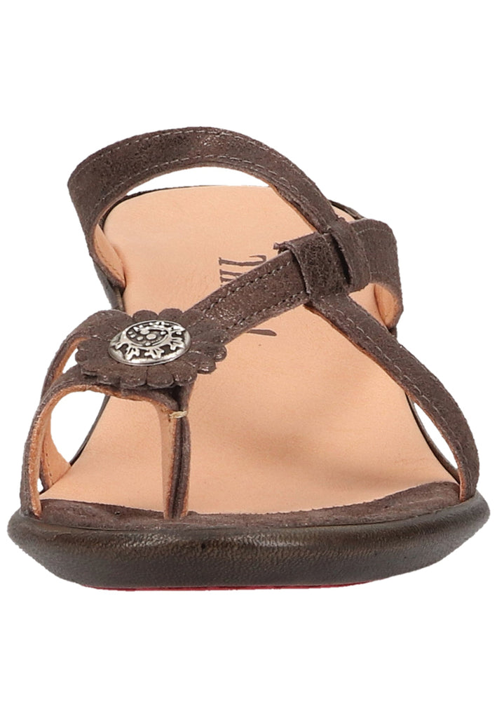 Think! Zehensteg Leder Taupe