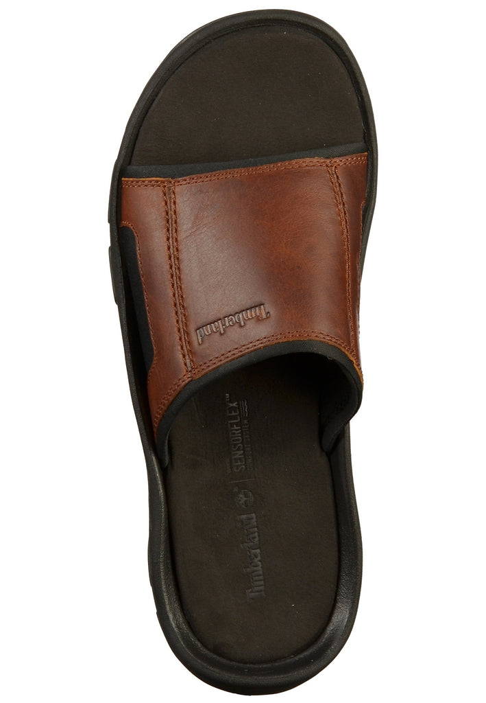 Timberland Pantoletten Leder/Textil Braun