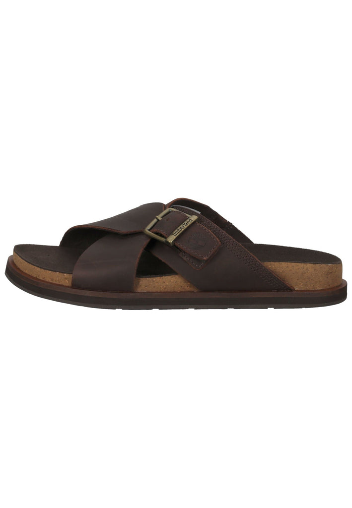 Pantoletten Timberland Pantoletten Leder Dunkelbraun