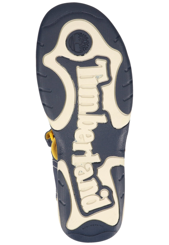 Timberland Sandalen Lederimitat/Textil Blau/Gelb