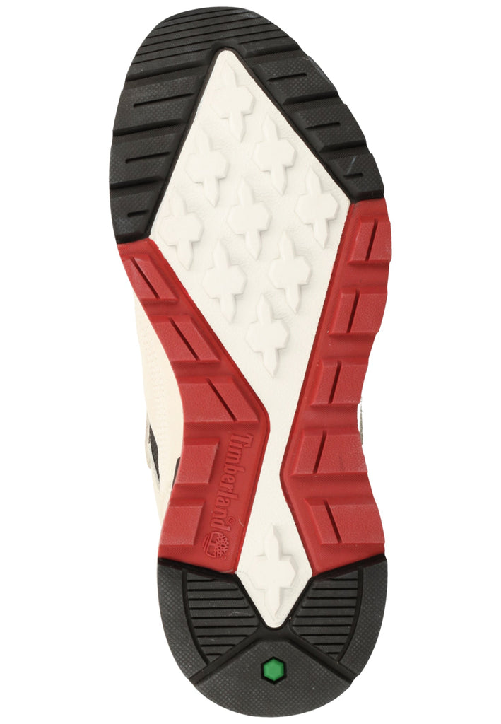 Timberland Sneaker Leder/Textil Hellgrau/Rot