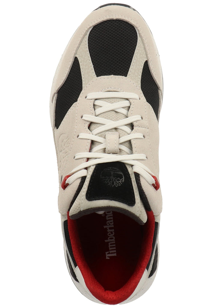 Timberland Sneaker Leder/Textil Hellgrau/Rot
