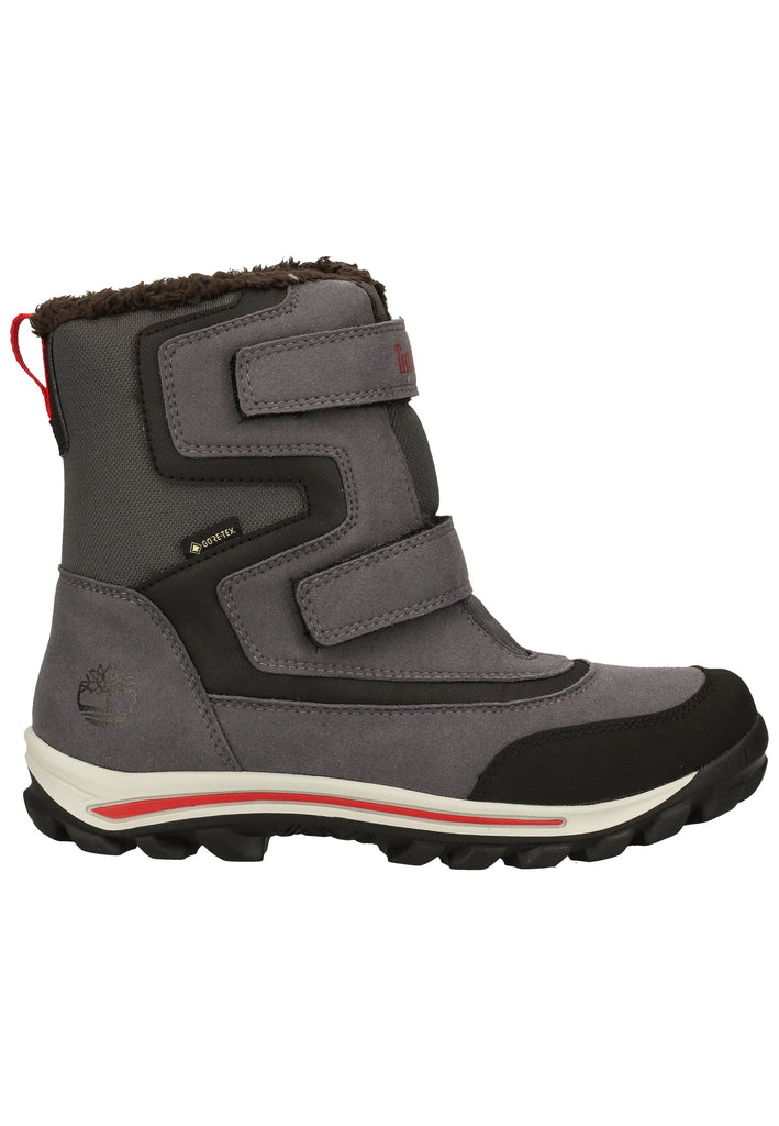 Timberland Stiefelette Textil Grau/Schwarz Warmfutter