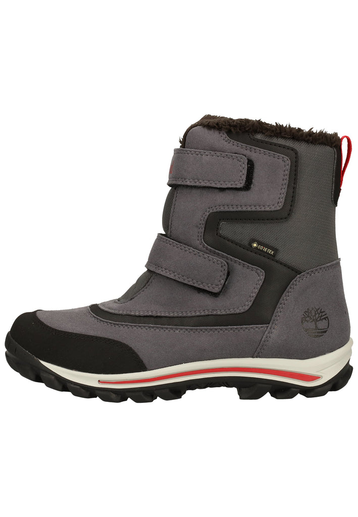 Timberland Stiefelette Textil Grau/Schwarz Warmfutter