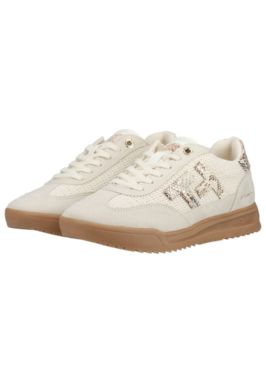 Tom Tailor Sneaker Lederimitat/Textil Beige