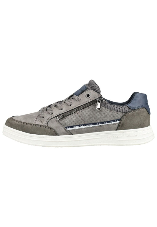 Tom Tailor Sneaker Lederimitat/Textil Grau