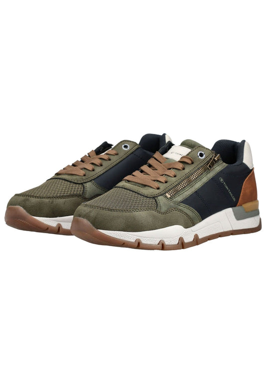 Tom Tailor Sneaker Lederimitat/Textil Khaki