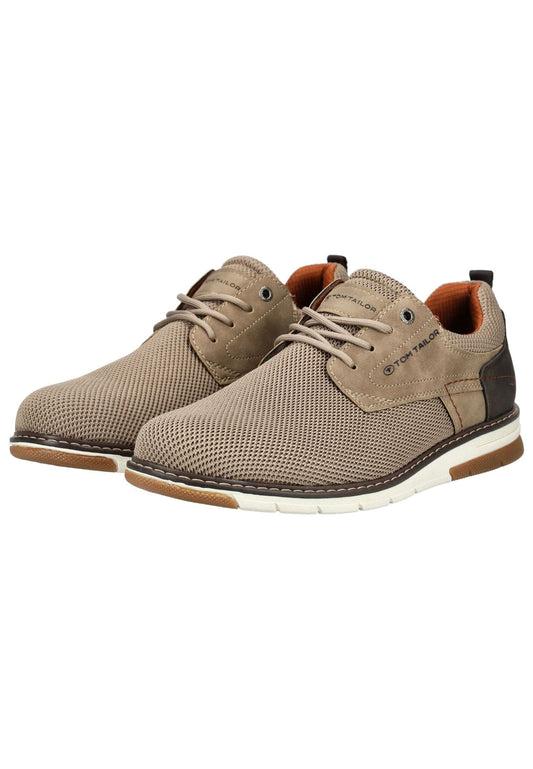 Tom Tailor Sneaker Lederimitat/Textil Sand
