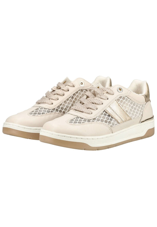 Tom Tailor Sneaker Lederimitat/Textil Sand