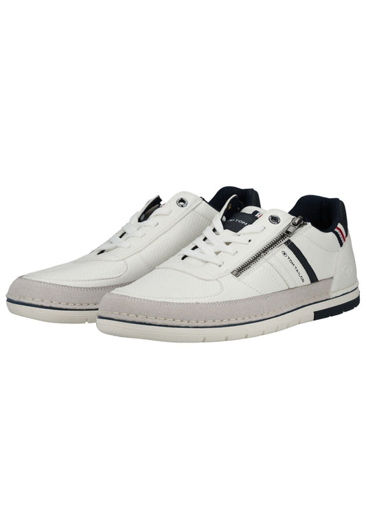 Tom Tailor Sneaker Lederimitat/Textil Weiß