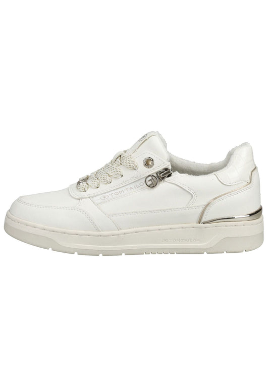 Tom Tailor Sneaker Lederimitat Weiß
