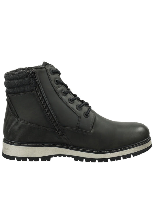 Tom Tailor Stiefel Lederimitat/Textil Coal Warmfutter