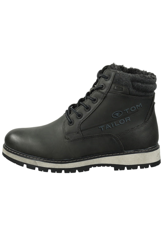 Tom Tailor Stiefel Lederimitat/Textil Coal Warmfutter
