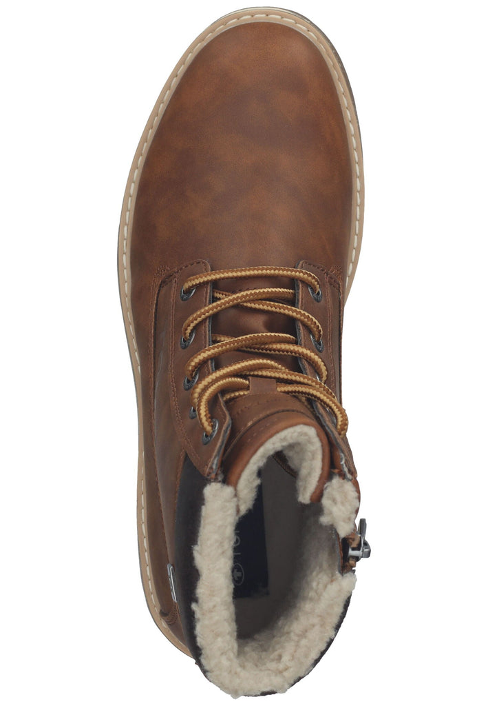 Tom Tailor Stiefel Lederimitat/Textil Nut Warmfutter