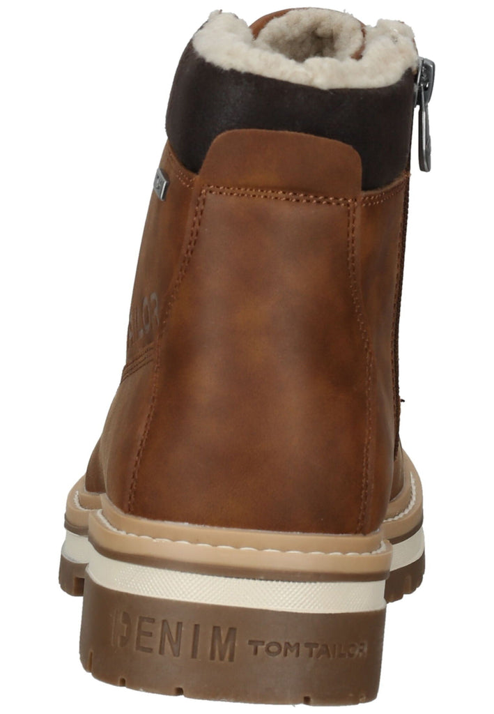 Tom Tailor Stiefel Lederimitat/Textil Nut Warmfutter