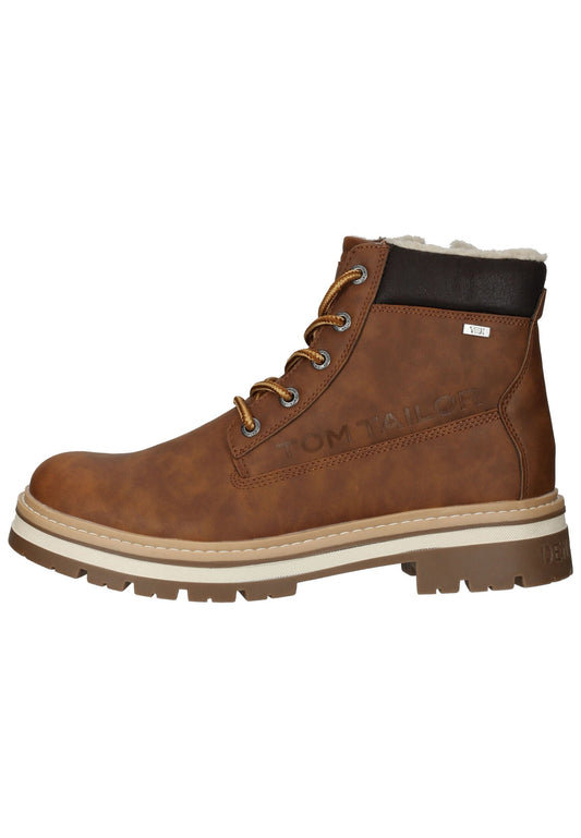 Tom Tailor Stiefel Lederimitat/Textil Nut Warmfutter