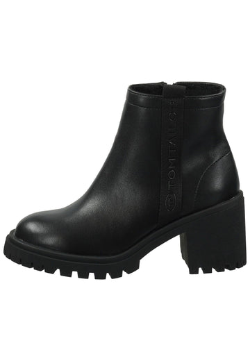 Stiefel Tom Tailor Stiefel Lederimitat Schwarz Warmfutter