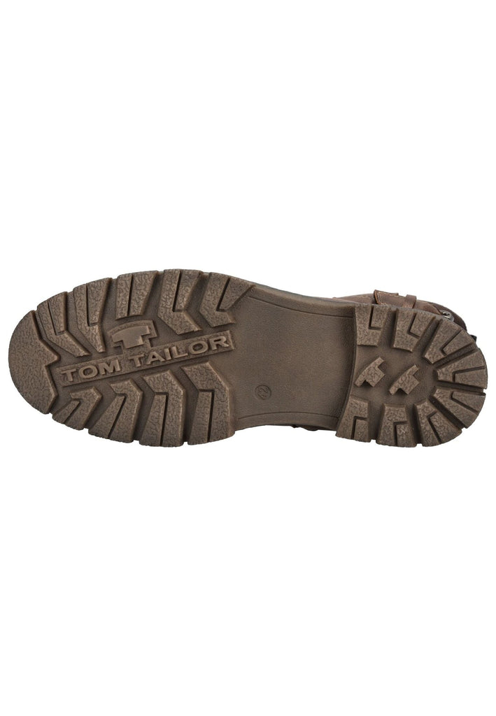 Tom Tailor Stiefelette Lederimitat Braun Warmfutter
