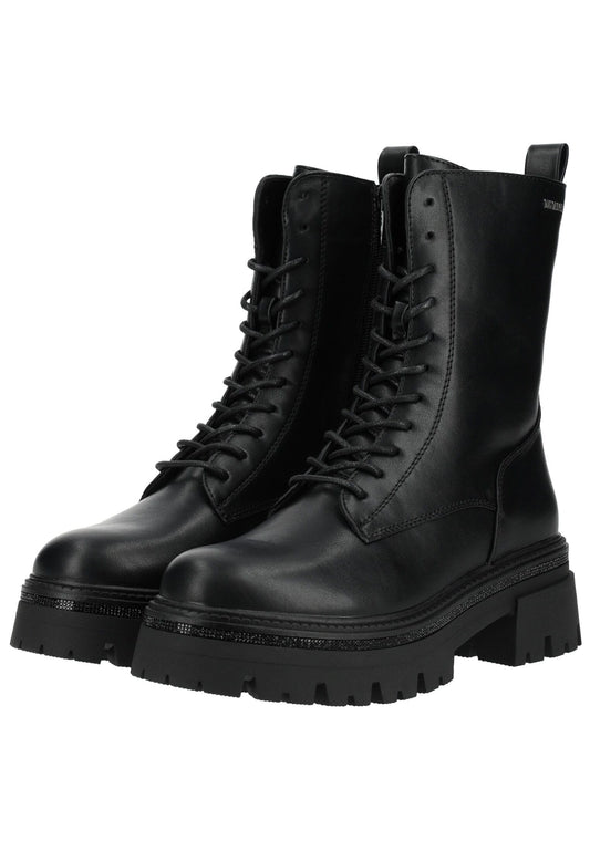 Tom Tailor Stiefelette Lederimitat Schwarz