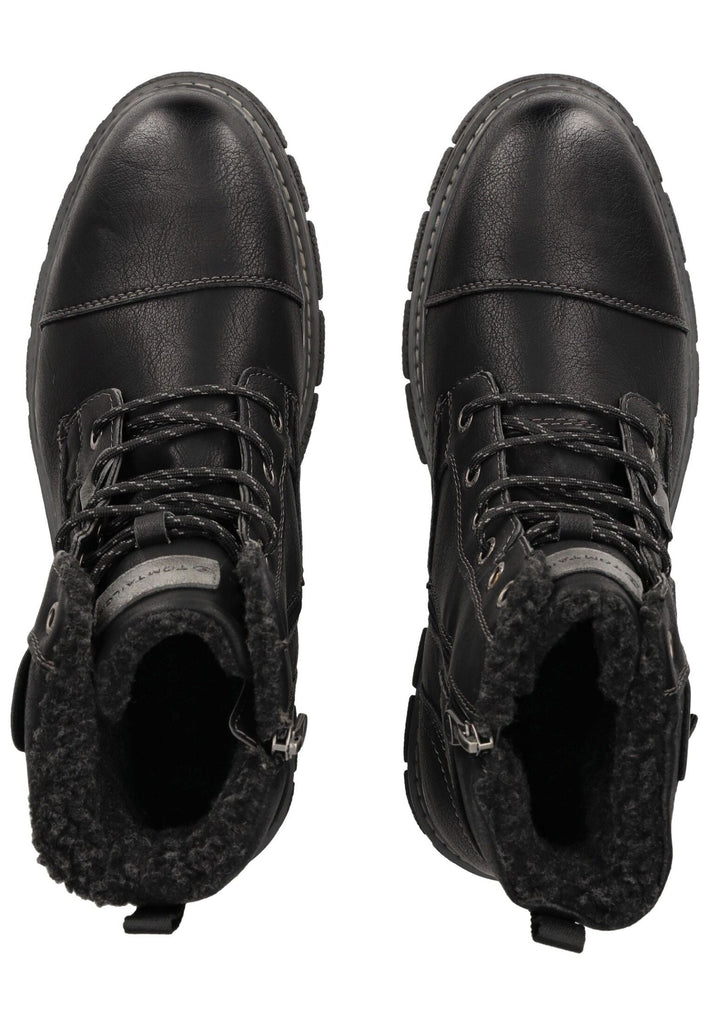 Tom Tailor Stiefelette Lederimitat Schwarz Warmfutter