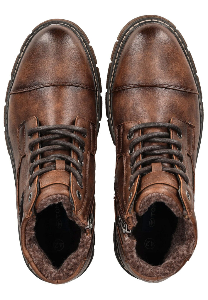 Tom Tailor Stiefelette Lederimitat/Textil Braun Warmfutter