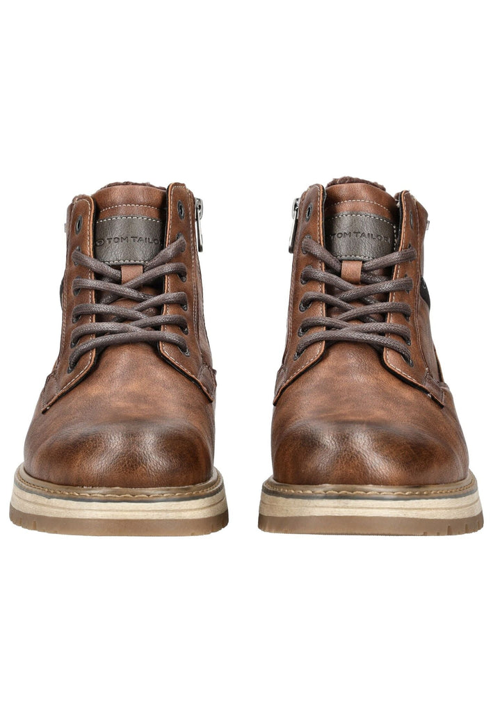 Tom Tailor Stiefelette Lederimitat/Textil Braun Warmfutter